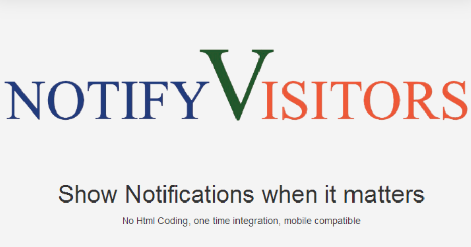 NotifyVisitors: The Web Tool For Increasing Customer Engagement Via Notifications